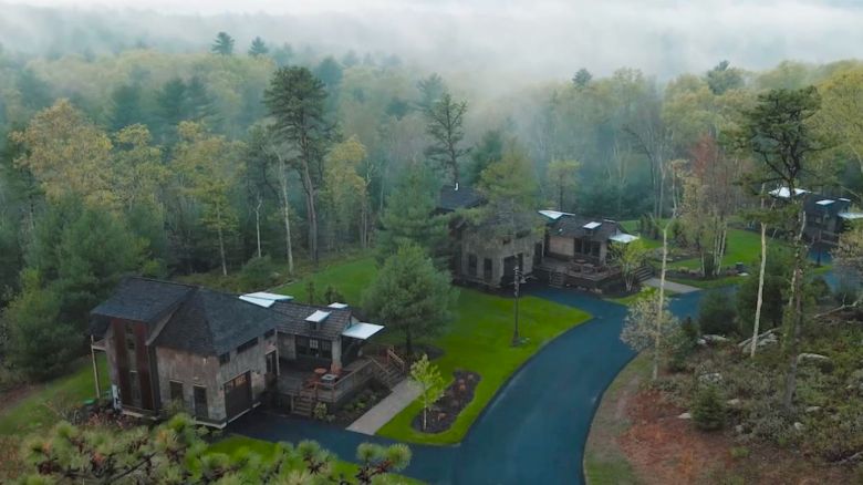 Charming tiny homes set among the forest at The Preserve Sporting Club & Resort.