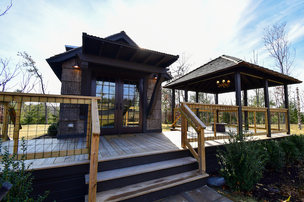 10 Alexander Circle unique tiny home with rustic architecture at The Preserve Sporting Club.