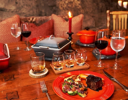 Intimate dining inside The Preserve’s Hobbit House