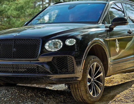 entley Bentayga showcasing its off-road capabilities at The Preserve Resort & Spa.